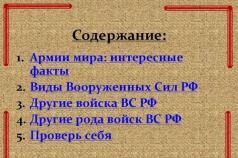 Вооруженные силы Российской Федерации: численность, структура, вооружение